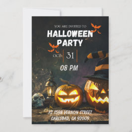 Halloween Party Kaart