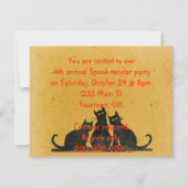 Halloween Party Kaart (Achterkant)