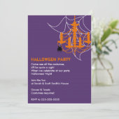 Halloween Party Kaart (Staand voorkant)