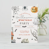 Halloween Party Kaart (Staand voorkant)