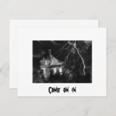 Halloween party kaart (Voorkant / Achterkant)