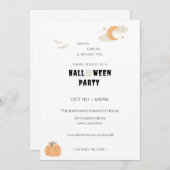 Halloween Party Kaart (Voorkant / Achterkant)