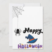 Halloween Party Kaart (Achterkant)