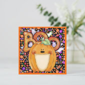 Halloween Party Kaart (Staand voorkant)