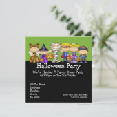 Halloween Party Kaart (Staand voorkant)