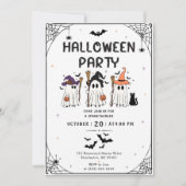 Halloween Party Kaart (Voorkant)
