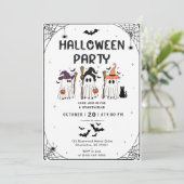 Halloween Party Kaart (Staand voorkant)