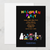 Halloween Party Kaart (Voorkant / Achterkant)