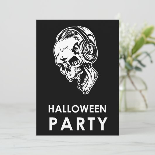 Halloween Party Kaart (Staand voorkant)