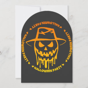 Halloween party kaart