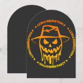 Halloween party kaart (Voorkant / Achterkant)