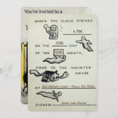   Halloween Party Kaart (Voorkant / Achterkant)