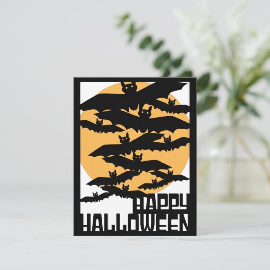 Halloween Party Kaart (Staand voorkant)