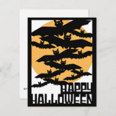 Halloween Party Kaart (Voorkant / Achterkant)