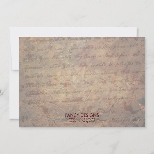 Halloween Party Kaart (Achterkant)