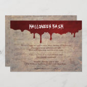 Halloween Party Kaart (Voorkant / Achterkant)