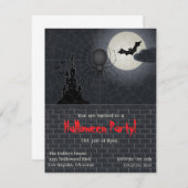 Halloween Party Kaart (Voorkant / Achterkant)