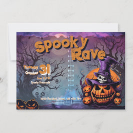 Halloween party kaart