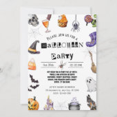 Halloween Party Kaart (Voorkant)