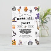 Halloween Party Kaart (Staand voorkant)