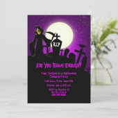 Halloween Party Kaart (Staand voorkant)