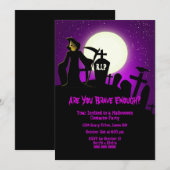 Halloween Party Kaart (Voorkant / Achterkant)