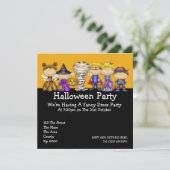 Halloween Party Kaart (Staand voorkant)