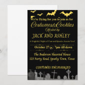 Halloween party kaart (Voorkant / Achterkant)