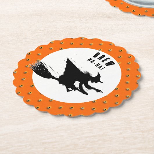 Halloween Party Kartonnen Onderzetters (Gekanteld)