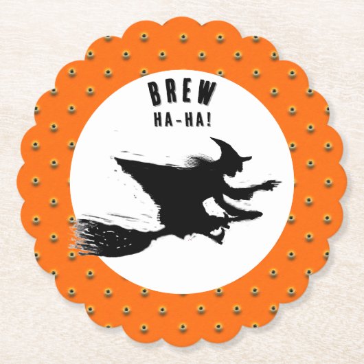 Halloween Party Kartonnen Onderzetters (Voorkant)