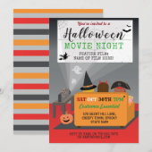 Halloween Party Kinder Kostuum Horror Filmavond Kaart (Voorkant / Achterkant)