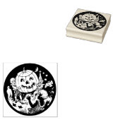 Halloween Party Kinderen Rubberstempel (Gestempeld)