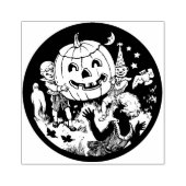 Halloween Party Kinderen Rubberstempel (Afrduk)