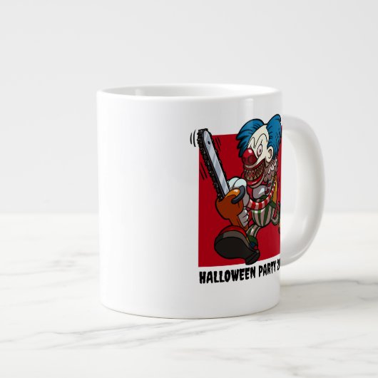 Halloween Party Kleurrijke Kettingzaag Clown Carto Grote Koffiekop (Voorkant rechts)