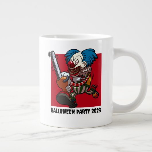 Halloween Party Kleurrijke Kettingzaag Clown Carto Grote Koffiekop (Rechts)