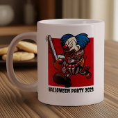 Halloween Party Kleurrijke Kettingzaag Clown Carto Grote Koffiekop