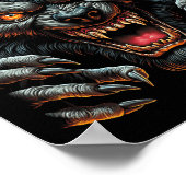 Halloween Party Kostuum Angry Weerwolf Wolfman Poster (Hoek)