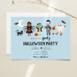 Halloween Party Kostuum Spooky Kids Verjaardag Kaart<br><div class="desc">Halloween Verjaardag thema uitnodiging voor uw perfecte viering.</div>