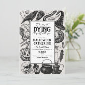  Halloween Party Kostuumfeest Kaart (Staand voorkant)