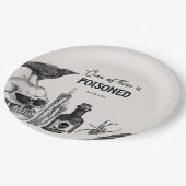 Halloween Party Kostuumfeest Papieren Bordje (Gekanteld)