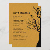 Halloween Party | Krokoen Kaart (Voorkant / Achterkant)