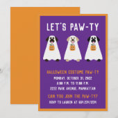 Halloween Party Labrador Retriever Spookhonden Kaart (Voorkant / Achterkant)