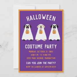 Halloween Party Labrador Retriever Spookhonden Kaart