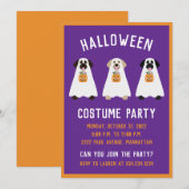 Halloween Party Labrador Retriever Spookhonden Kaart (Voorkant / Achterkant)