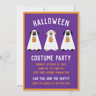 Halloween Party Labrador Retriever Spookhonden Kaart