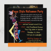 Halloween Party Las Vegas Kostuum Thema Kaart (Voorkant / Achterkant)