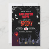 Halloween Party Let's Get Spooky  Kaart (Voorkant)