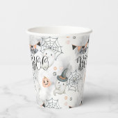 Halloween Party Leuke Ghost Pumpkin Papieren Bekers (Achterkant)