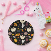Halloween Party Leuke illustraties Papieren Bordje (Feest)