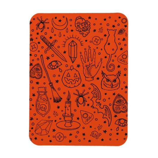 Halloween Party Magneet (Verticaal)